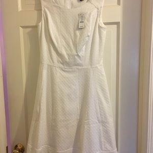 White House Black Market white NWT DRESS